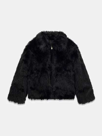 GUESS JEANS GIRLS FAUX FUR JACKET