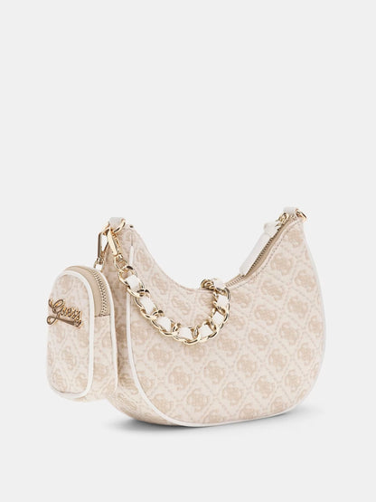 GUESS JEANS JACQUARD HOBO BAG