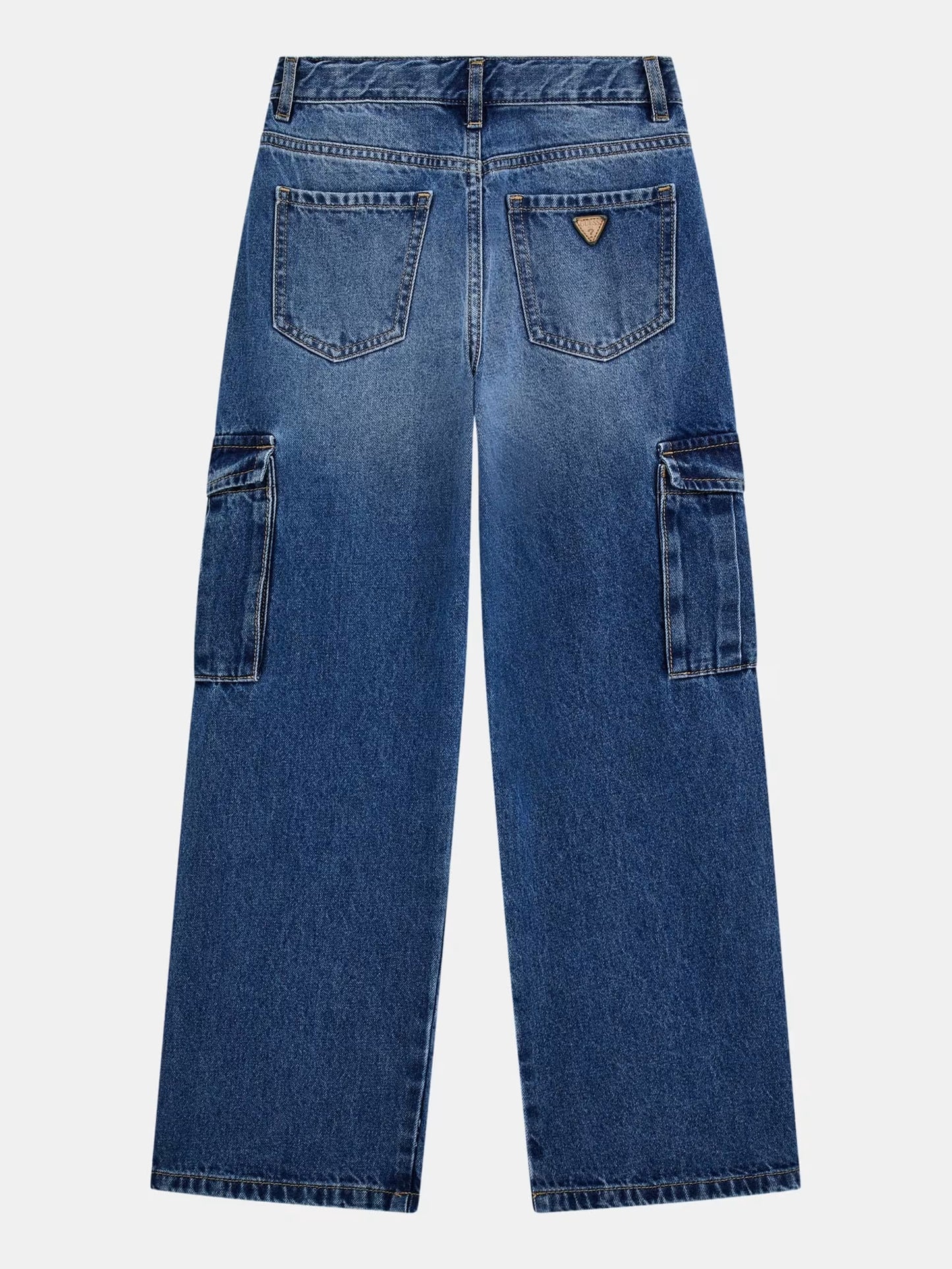 GUESS JEANS GIRLS WIDE CARGO PANTS