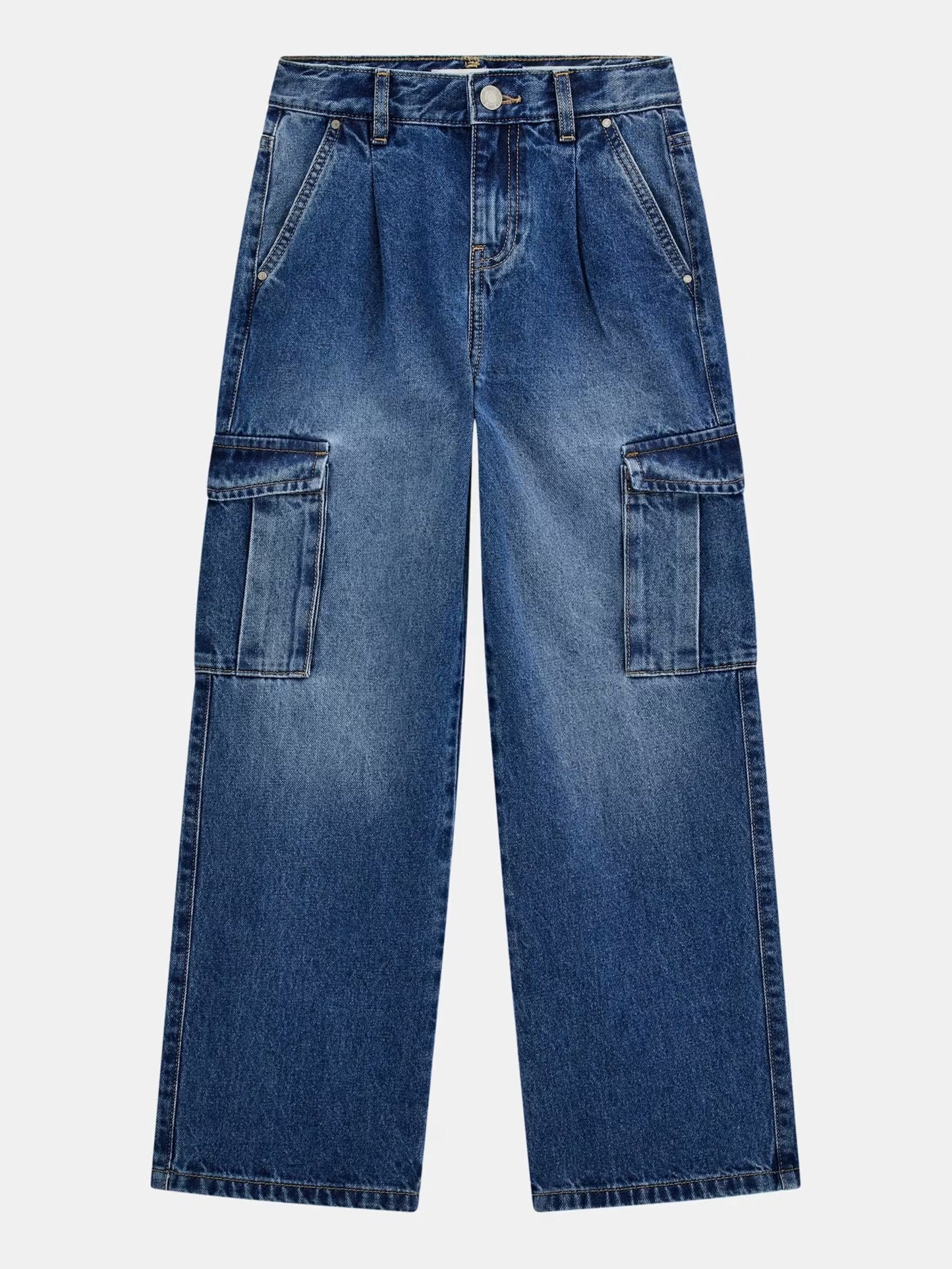 GUESS JEANS GIRLS WIDE CARGO PANTS