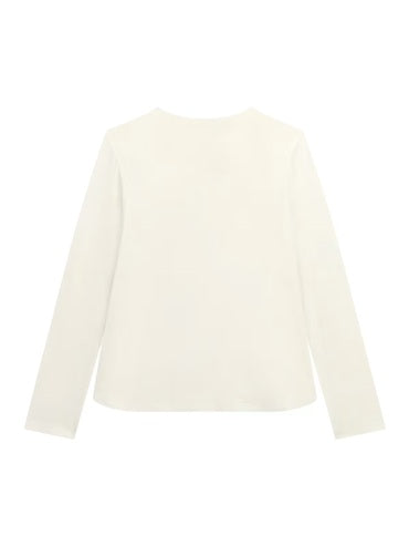 GUESS STRASS APPLIQUE LS T SHIRT