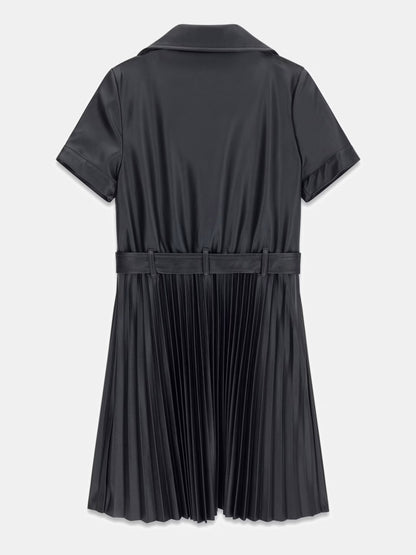 GUESS PU LEATHER PLEADS DRESS