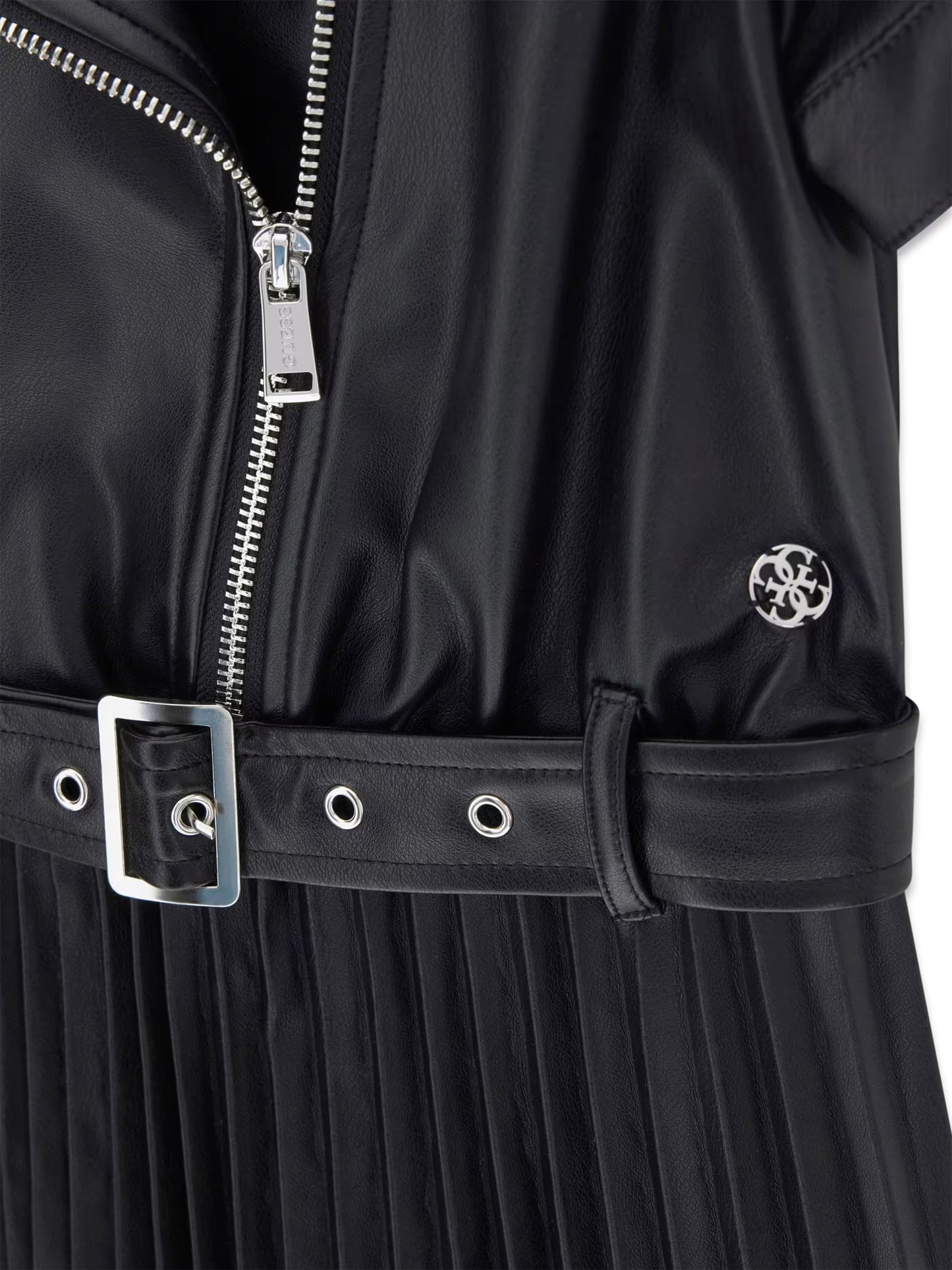 GUESS PU LEATHER PLEADS DRESS