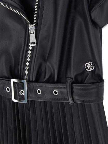 GUESS PU LEATHER PLEADS DRESS