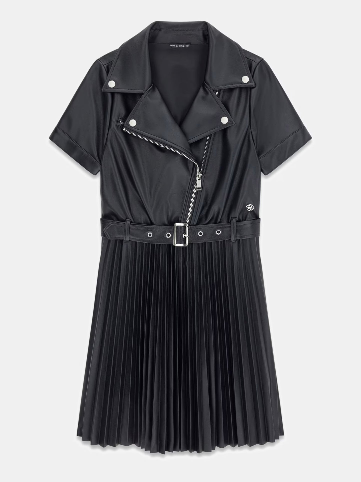 GUESS PU LEATHER PLEADS DRESS