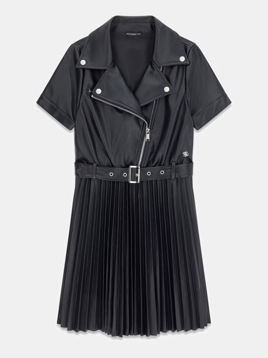 GUESS PU LEATHER PLEADS DRESS