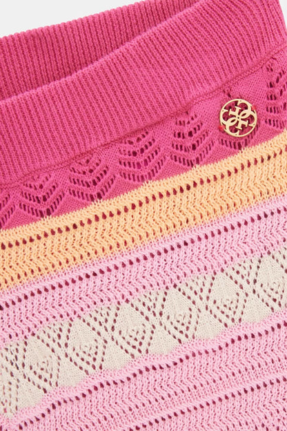 GUESS KIDS COTTON CROCHET PALAZZO PANTS