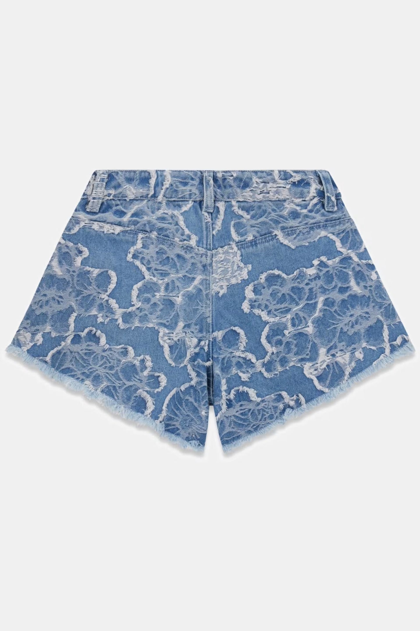 GUESS KIDS WIDE PUNCH NEEDLE DENIM SHORT
