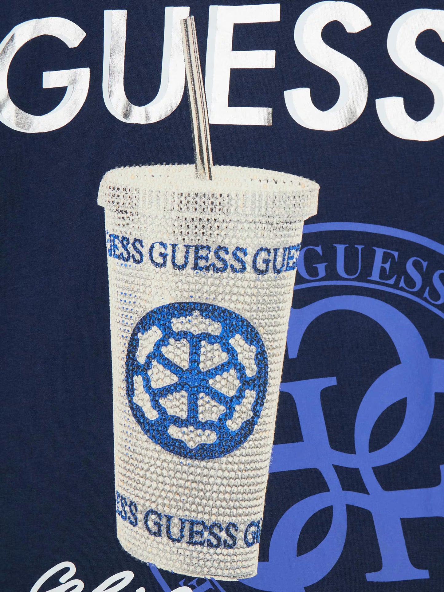 GUESS KIDS MIDI RHINESTONES T SHIRT