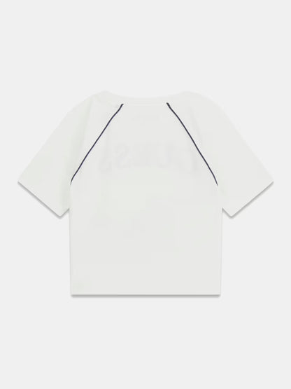 GUESS KIDS CROP RAGLAN T SHIRT