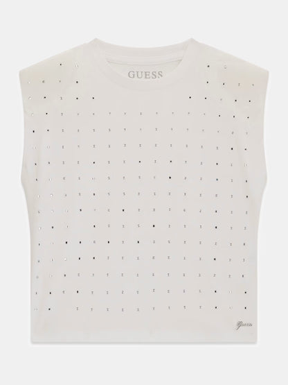 GUESS KIDS RHINESTONES OVERSIZE T SHIRT