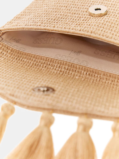 GUESS MINI RAFFIA BAG