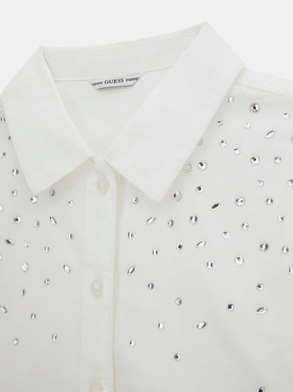 GUESS KIDS BOXY POPLIN SHIRT