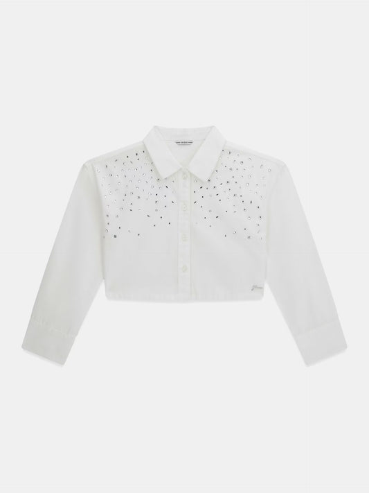 GUESS KIDS BOXY POPLIN SHIRT
