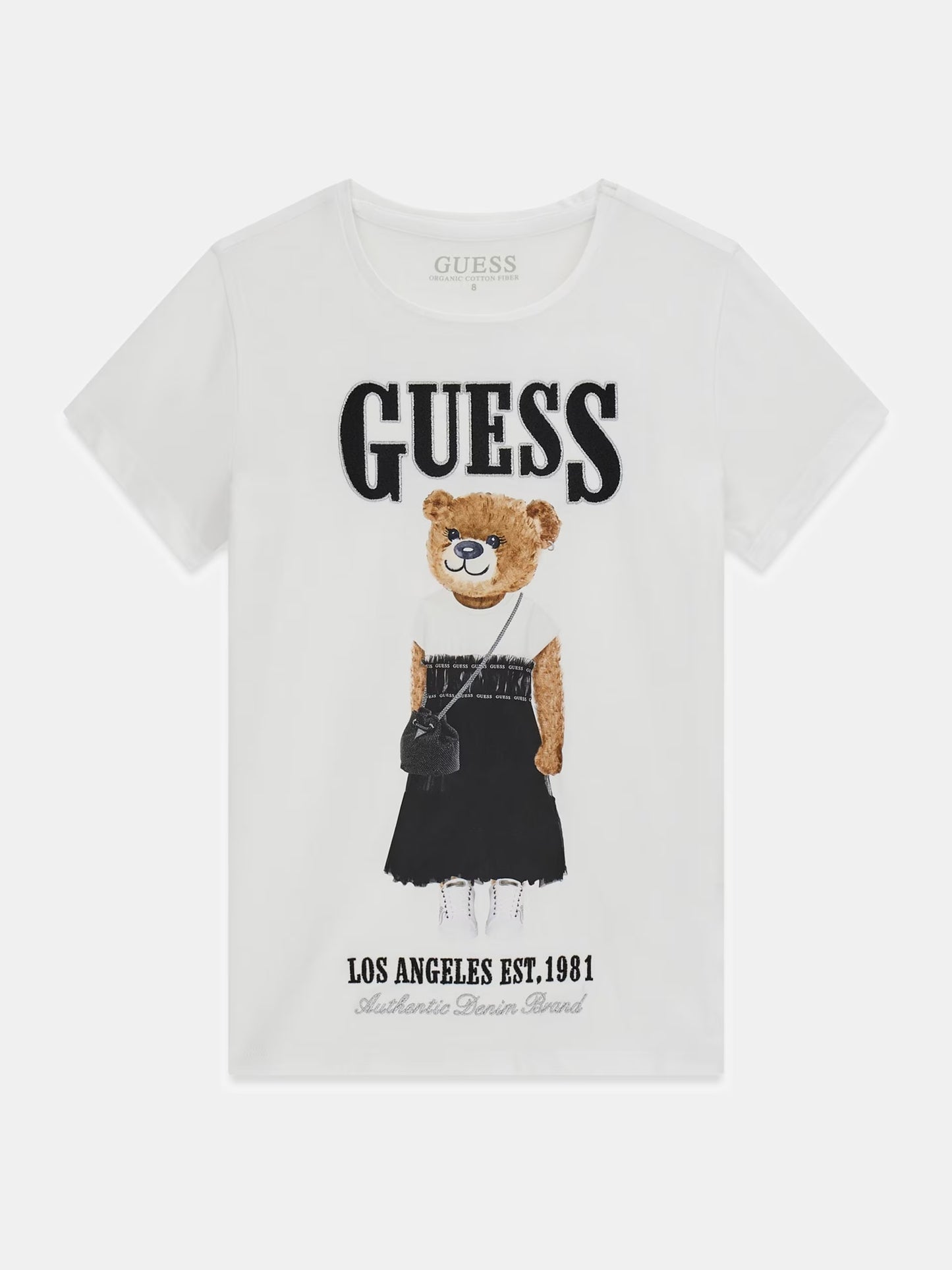 GUESS KIDS TEDDY BEAR GIRLS T SHIRT
