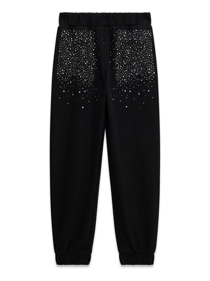 GUESS KIDS TERRY ACTIVE RHINESTONES PANTS