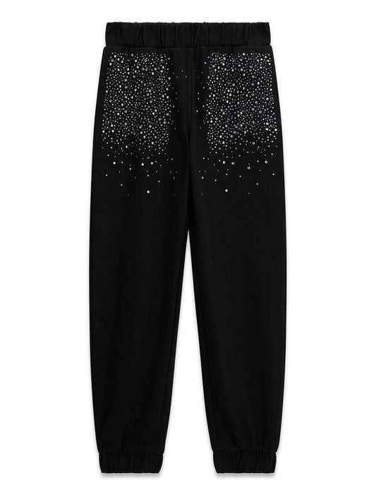 GUESS KIDS TERRY ACTIVE RHINESTONES PANTS