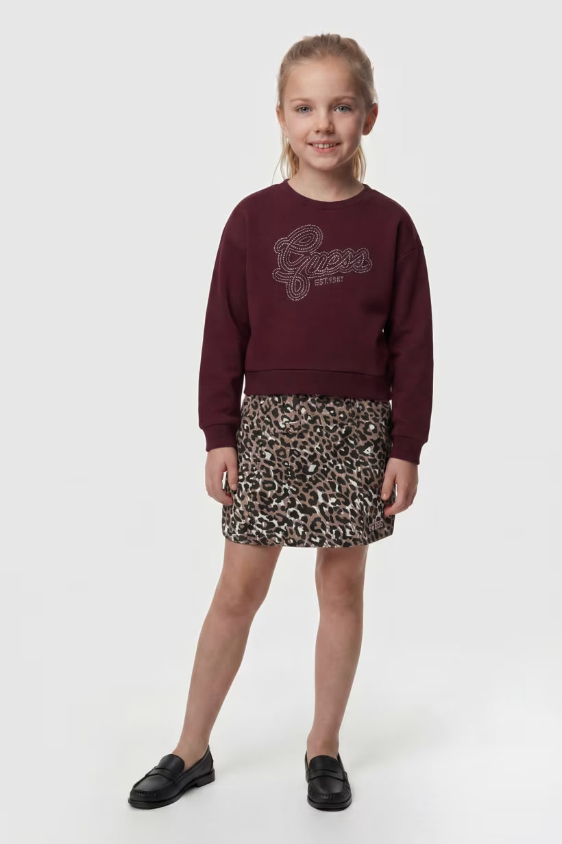 GUESS KIDS POPLIN BALLOON MINI SKIRT
