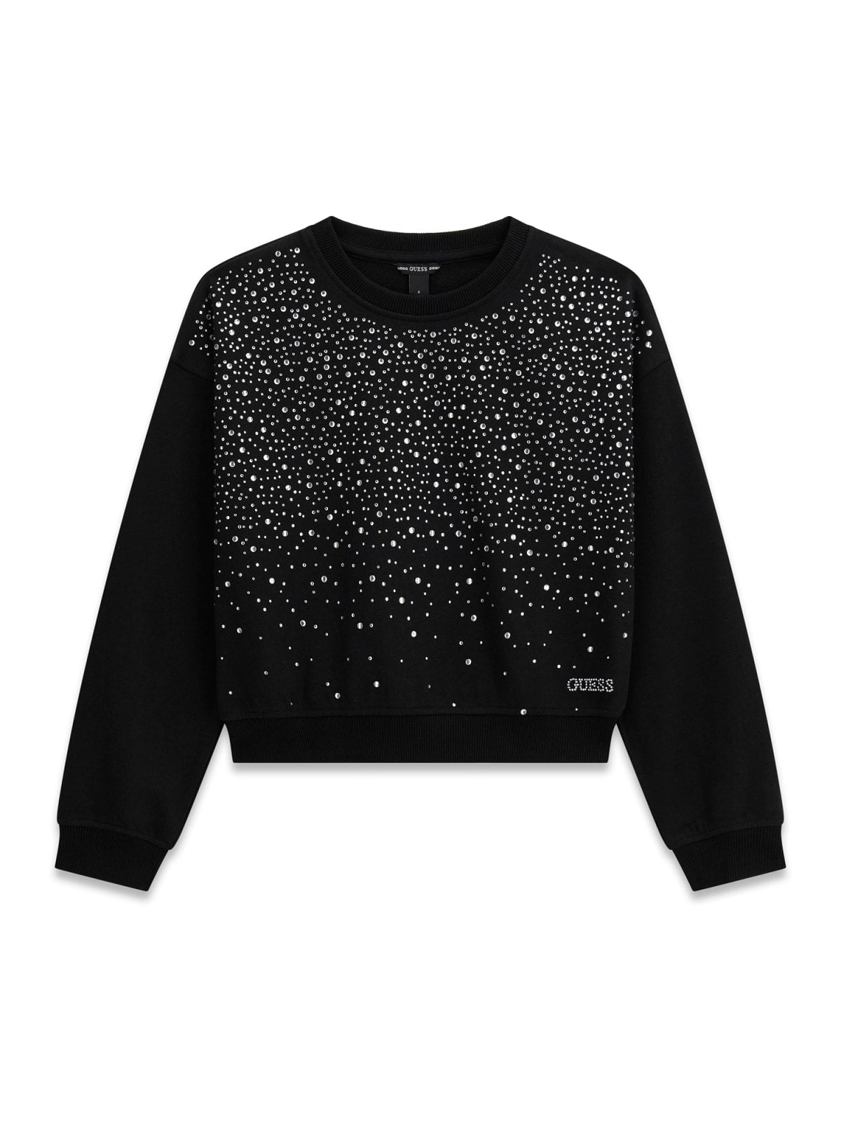 GUESS KIDS RHINESTONES OVERSIZE SWEATSHIRT