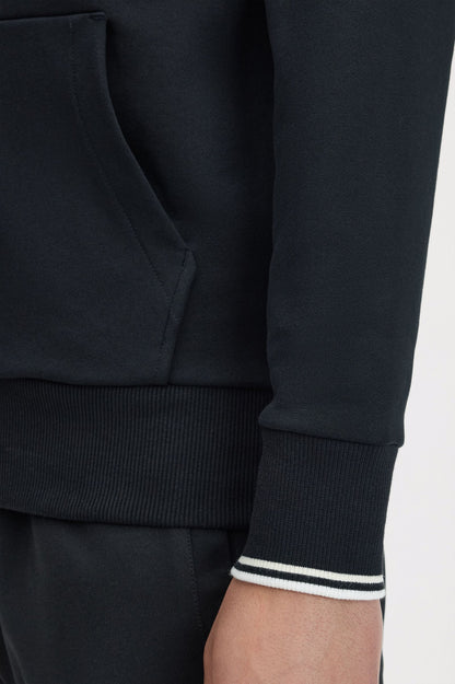 FRED PERRY HOODED ZIP THROUGH SWEATSHIRT