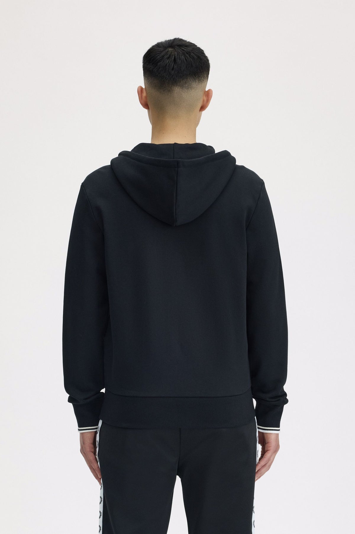 FRED PERRY HOODED ZIP THROUGH SWEATSHIRT