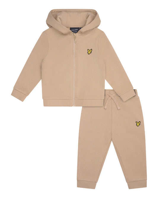 LYLE&SCOTT BABY ZIP THROUGH HOODIE&JOGGERS SET