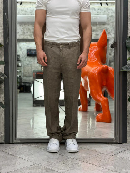 GIANNI LUPO LINEN REGULAR FIT TROUSER