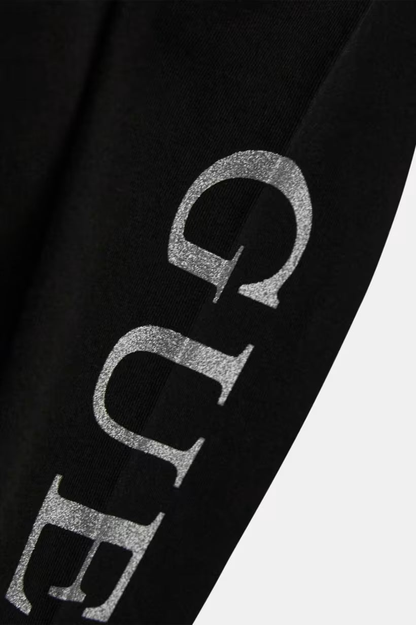 GUESS KIDS GLITTER LOGO LEGGINGS