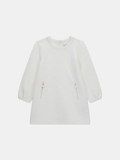 GUESS JEANS GIRLS JACQUARD LS A LINE DRESS