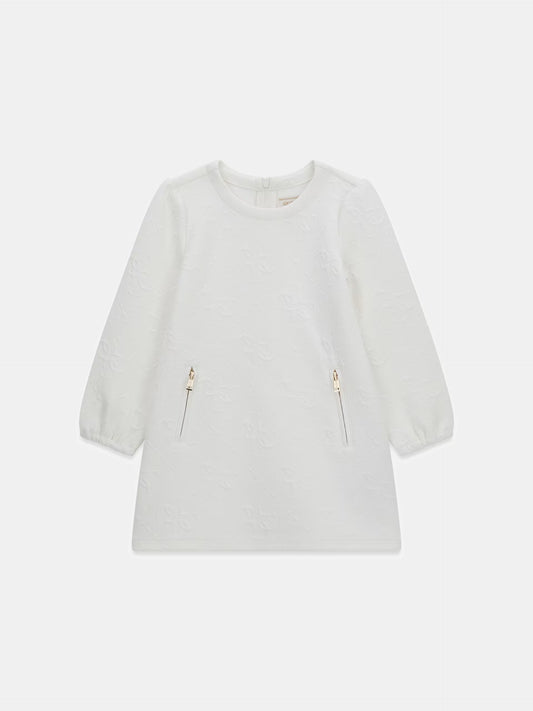 GUESS JEANS GIRLS JACQUARD LS A LINE DRESS