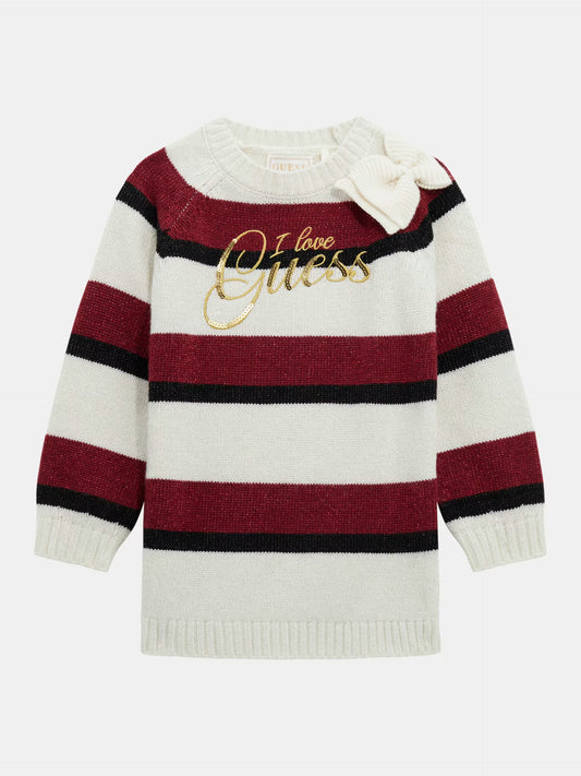 GUESS KIDS KNITTED SWEATER DRESS