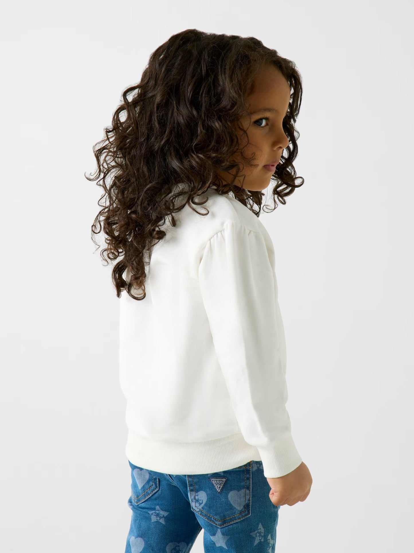 GUESS KIDS BEAR EMBROIDERY ACTIVE PULLOVER