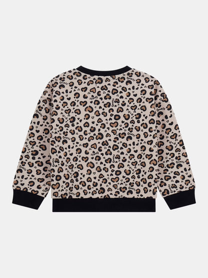 GUESS JEANS KIDS LEOPARD PRINT FOOTER