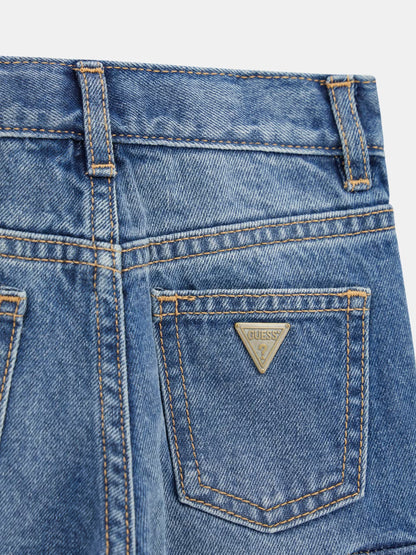 GUESS RIGID DENIM CARGO PANTS