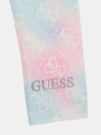 GUESS GIRL ALLOVER PRINTED LEGGINGS