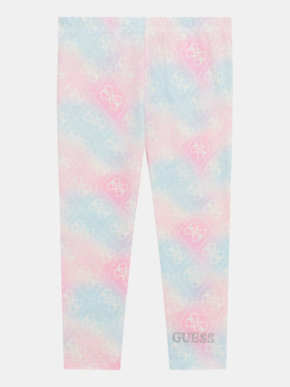 GUESS GIRL ALLOVER PRINTED LEGGINGS
