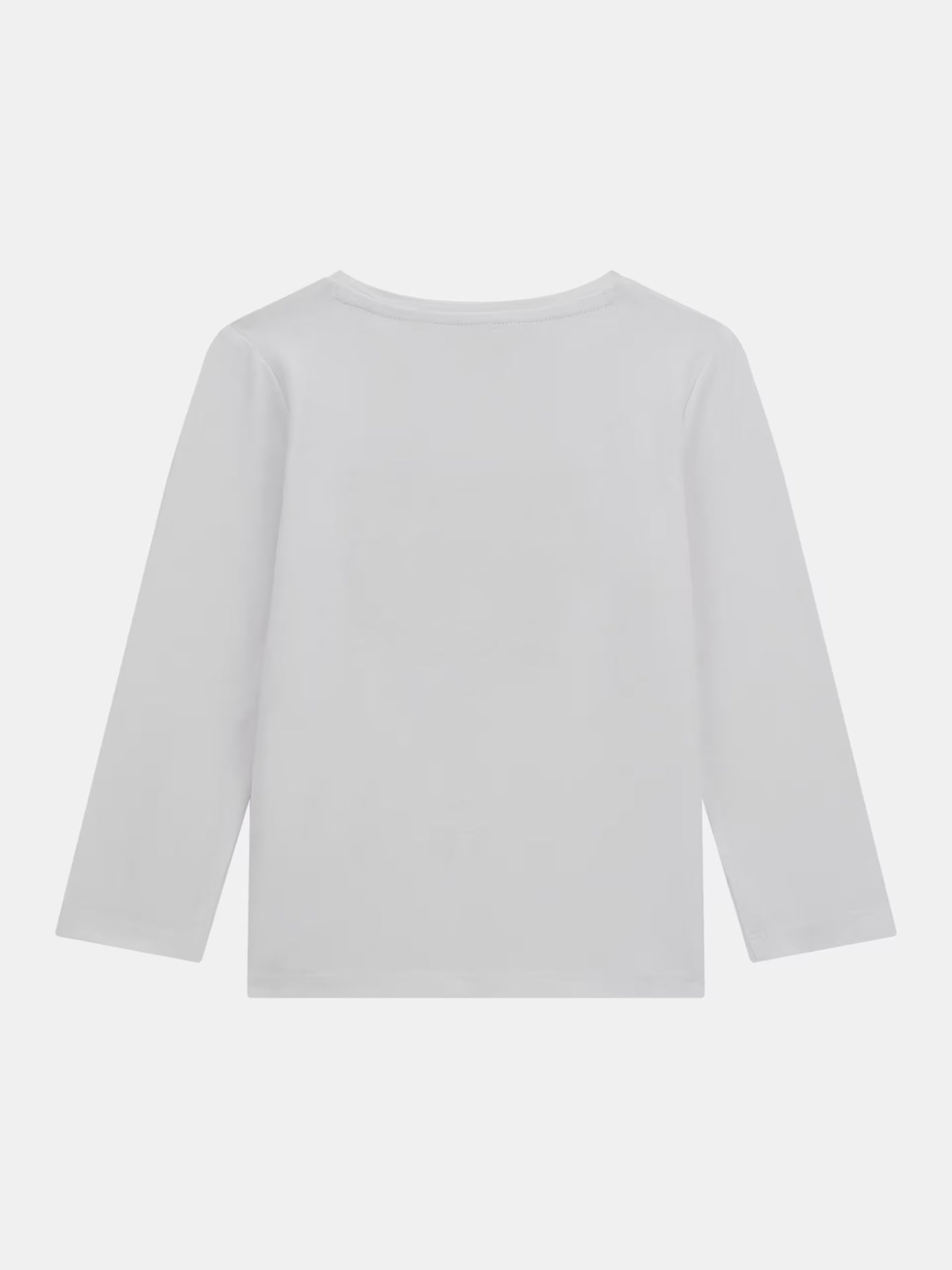 GUESS LS TRIANGLE LETTERS LOGO T SHIRT