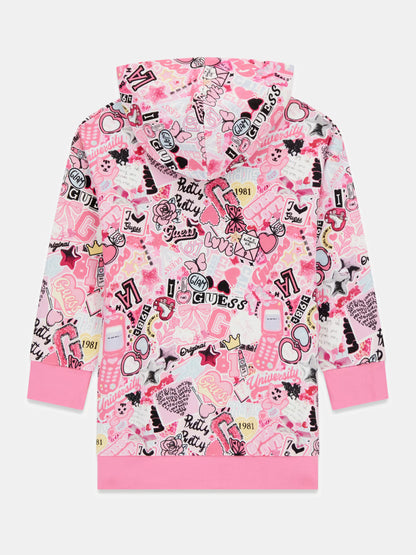 GUESS MULTIPATTERN TRIANGLE DRESS