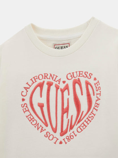 GUESS ACTIVE HEART EMBROIDERED DRESS