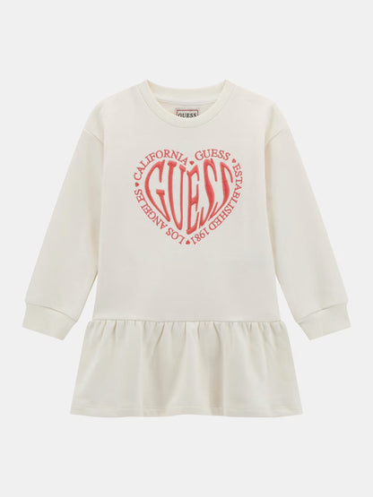 GUESS ACTIVE HEART EMBROIDERED DRESS