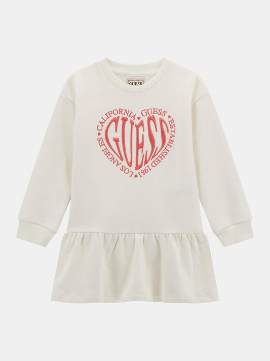 GUESS ACTIVE HEART EMBROIDERED DRESS