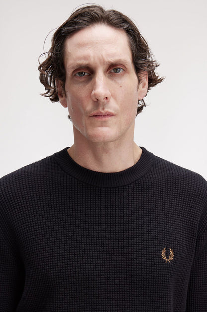 FRED PERRY WAFFLE STITCH JUMPER