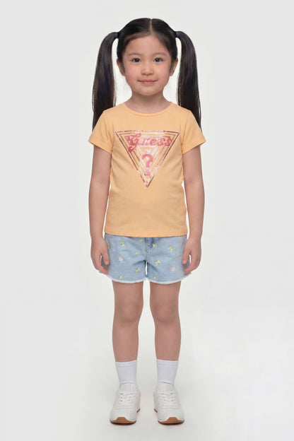 GUESS JEANS TRIANGLE LOGO T SHIRT