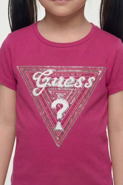 GUESS KIDS TRIANGLE LOGO T SHIRT
