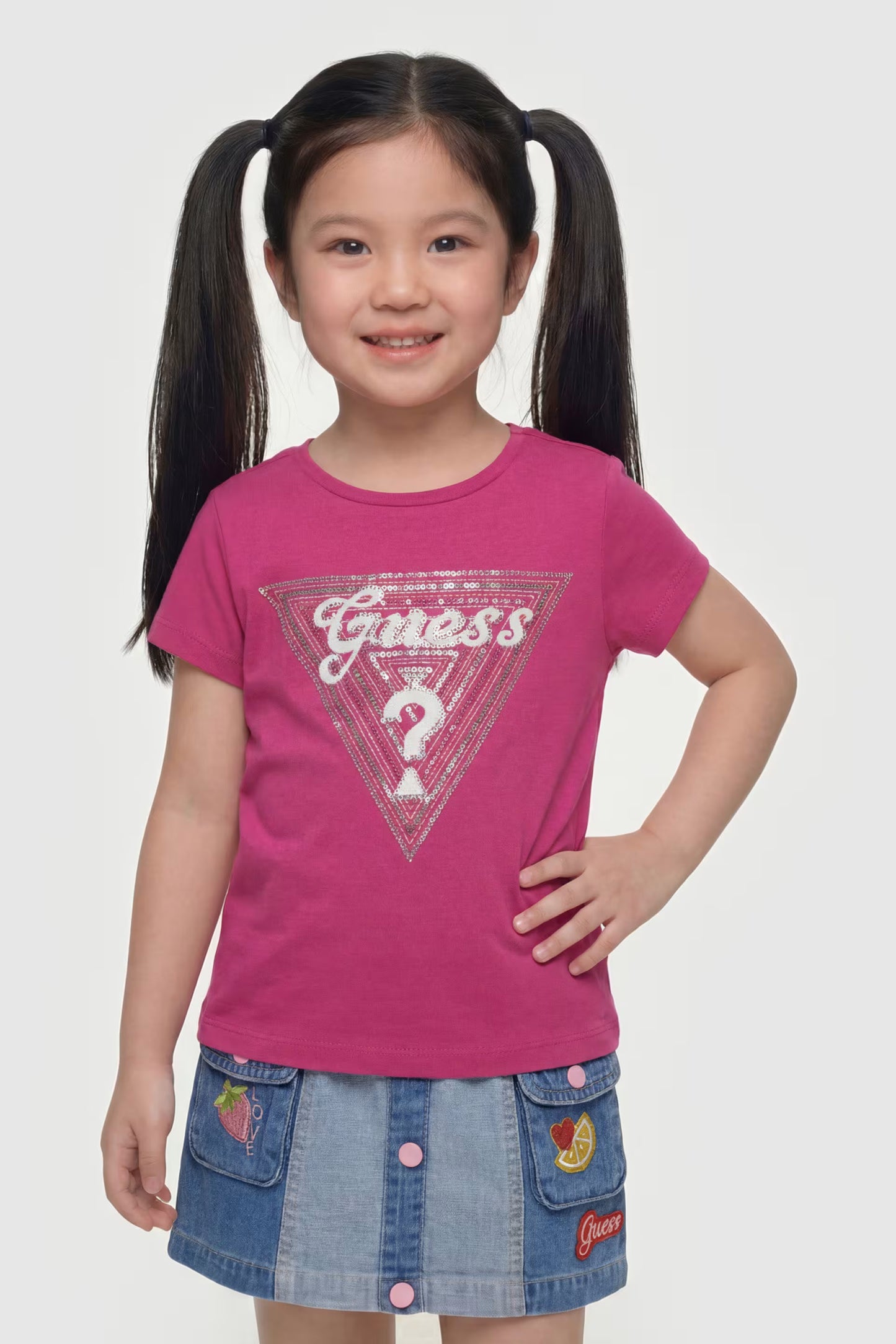 GUESS KIDS TRIANGLE LOGO T SHIRT