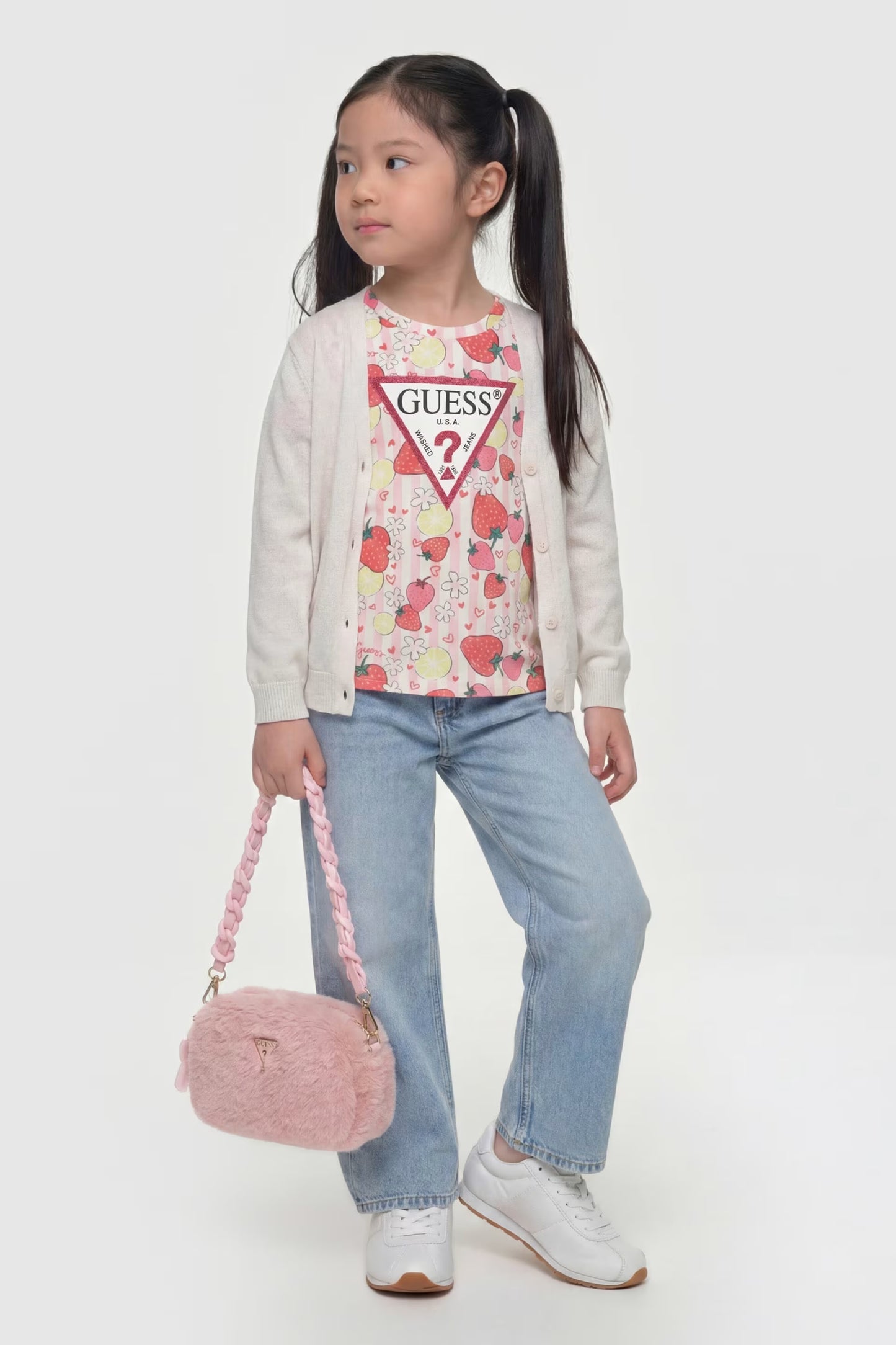 GUESS KIDS TRIANGLE PRINTED T SHIRT