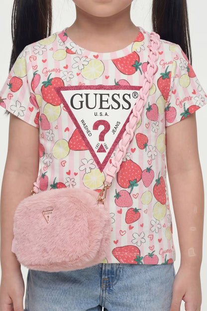 GUESS KIDS TRIANGLE PRINTED T SHIRT