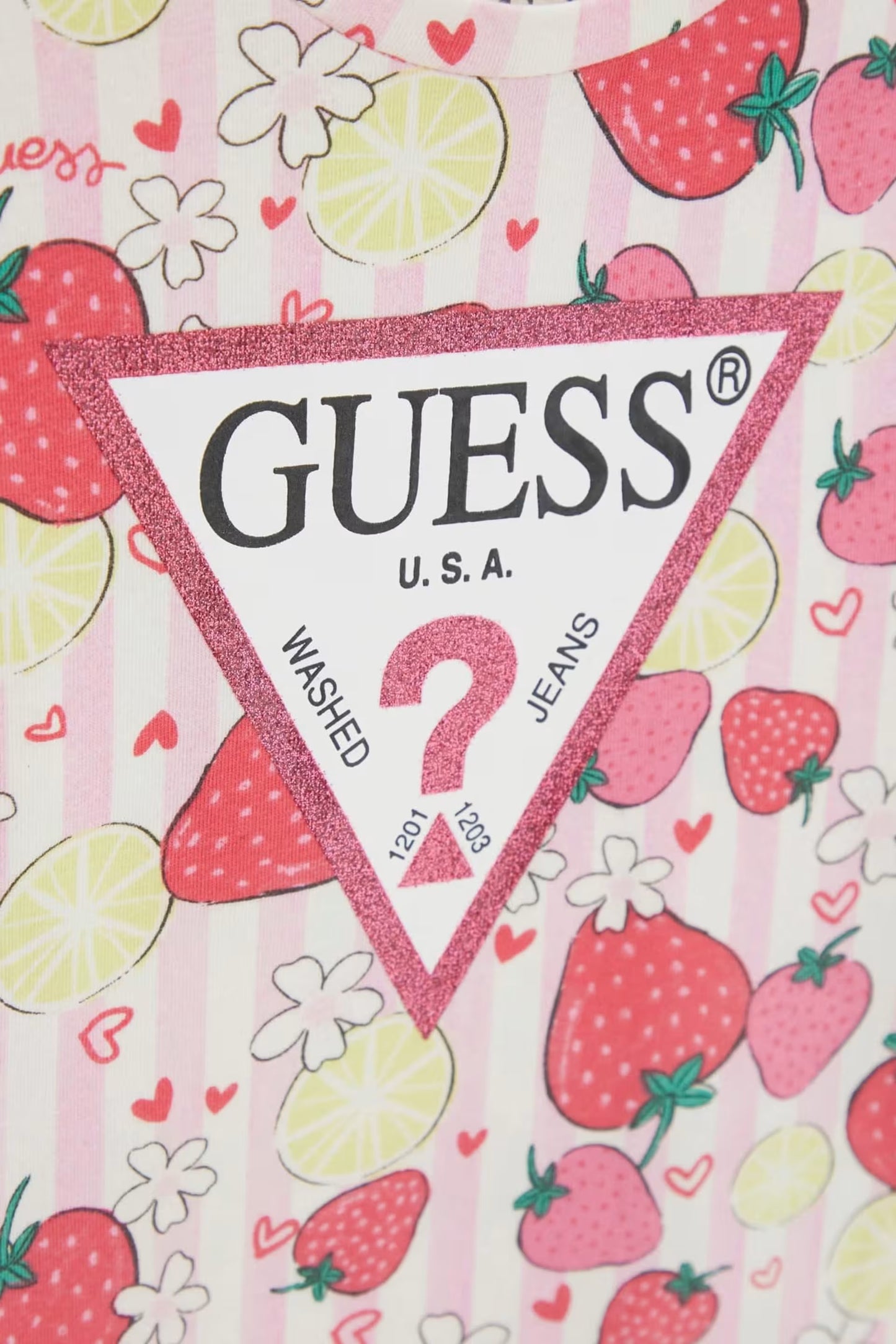 GUESS KIDS TRIANGLE PRINTED T SHIRT