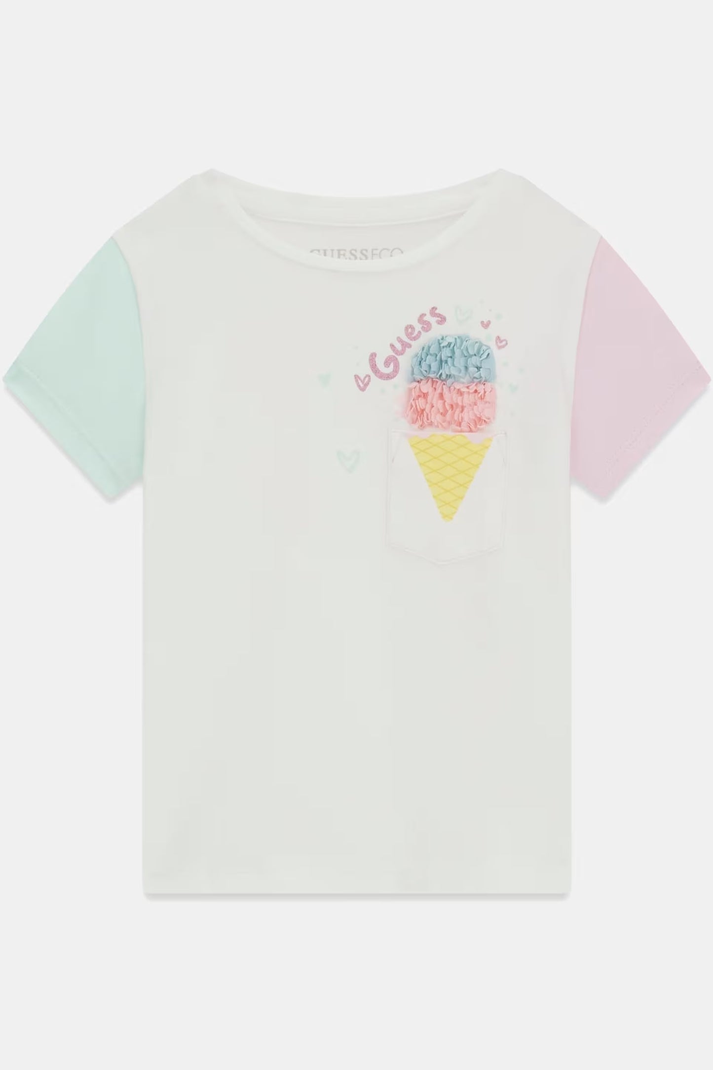 GUESS KIDS ICE CREAM PRINTED T SHIRT