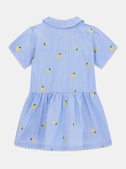 GUESS KIDS ALLOVER PRINT POPLIN DRESS